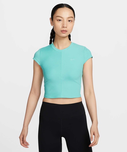 ナイキ NIKE レディース 半袖 ウィメンズ Dri-FIT クロップド ショートスリーブ トップ ナイキ ワン フィット HQ0249 （ブラック NIKE公式】ナイキ ワン フィッテド ウィメンズ Dri-FIT ショート