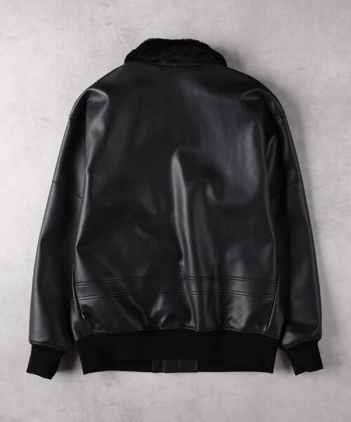 Alpha Industries(アルファインダストリーズ)の「ALPHA(アルファ)【メンズ】【WEB限定】G1フェイクレザージャケット(ミリタリージャケット・メンズ・ブラック・M/L/XL)」の17枚目の写真