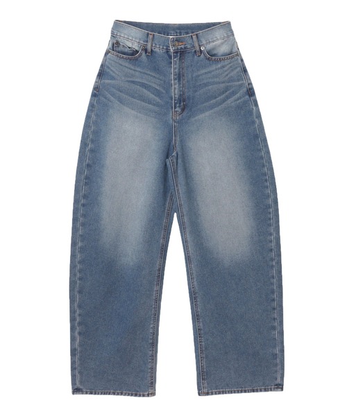 andme(アンドミー)の「ワイドデニムカーブパンツ(デニムパンツ・レディース・ブラック/ライトブルー/ブルー・L/M)」の22枚目の写真