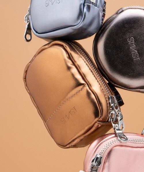 FREAK'S STORE(フリークスストア)の「SMAST/スマスト SMAST MIRROR POUCH(ポーチ・メンズ・グレー/ブルー/ピンク/レンガ・ONE SIZE)」の4枚目の写真
