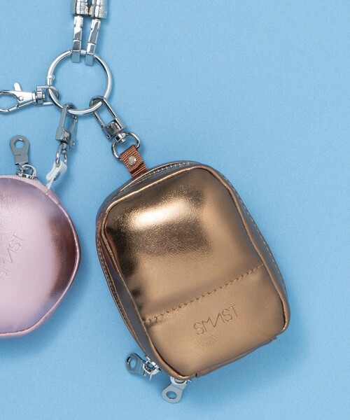 FREAK'S STORE(フリークスストア)の「SMAST/スマスト SMAST MIRROR POUCH(ポーチ・メンズ・グレー/ブルー/ピンク/レンガ・ONE SIZE)」の5枚目の写真