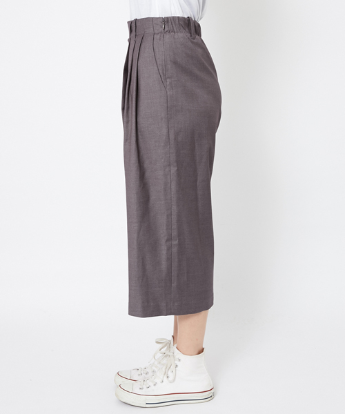 MILKFED.（ミルクフェド）の「T/R WRAP PANTS（ラップパンツ/パンツ）（その他パンツ・レディース・アッシュグレー/ネイビー・ONE SIZE）」の8枚目の写真