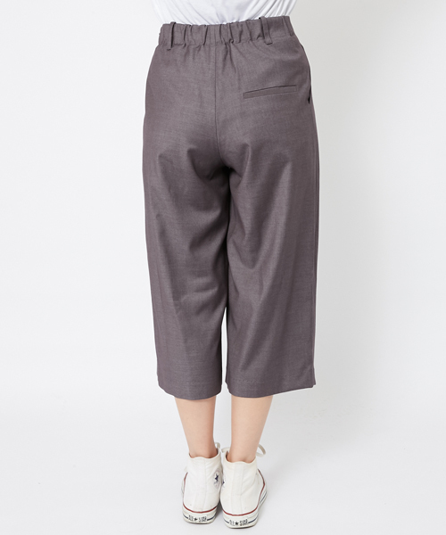 MILKFED.（ミルクフェド）の「T/R WRAP PANTS（ラップパンツ/パンツ）（その他パンツ・レディース・アッシュグレー/ネイビー・ONE SIZE）」の9枚目の写真