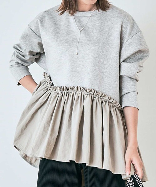 ｷﾞｬｻﾞｰ切替ﾄﾞｯｷﾝｸﾞﾌﾟﾙｵｰﾊﾞｰ（Tシャツ/カットソー）｜CADBURY（キャドバリー）