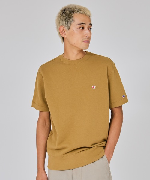 Champion（チャンピオン）の「【Champion/チャンピオン】メンズ ベーシック 大きいサイズ ショートスリーブクルーネックスウェットシャツ（スウェット・メンズ・ブラック/ネイビー/オートミール/グレー/ライトブラウン・XX-LARGE/XXX-LARGE/XXXX-LARGE）」の3枚目の写真