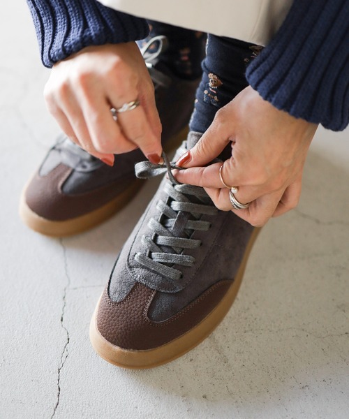 SESTO(セスト)の「ガムソールレースアップスニーカー(スニーカー・レディース・グレイッシュベージュ/グレー/ブラウン・22.5cm/23.0cm/23.5cm/24.0cm/24.5cm/25.0cm)」の11枚目の写真