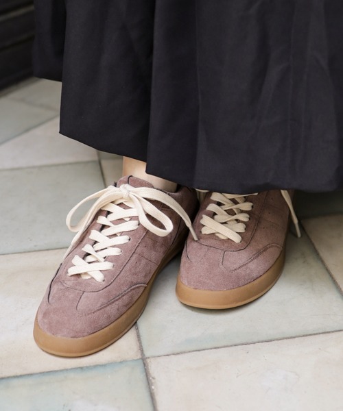SESTO(セスト)の「ガムソールレースアップスニーカー(スニーカー・レディース・グレイッシュベージュ/グレー/ブラウン・22.5cm/23.0cm/23.5cm/24.0cm/24.5cm/25.0cm)」の9枚目の写真