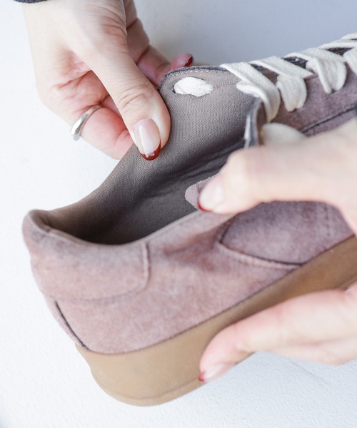 SESTO(セスト)の「ガムソールレースアップスニーカー(スニーカー・レディース・グレイッシュベージュ/グレー/ブラウン・22.5cm/23.0cm/23.5cm/24.0cm/24.5cm/25.0cm)」の21枚目の写真