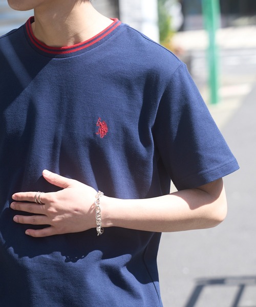 U.S. POLO ASSN.(ユーエスポロアッスン)の「【U.S. POLO ASSN.】限定商品 ユニセックス展開 POLO ティップラインカノコポロTシャツ ポロシャツ素材(Tシャツ/カットソー・レディース・ブラック/ホワイト/イエロー/ダークグリーン/ダークブラウン/ネイビー/レッド/ホワイト系その他3/ブラック系その他2/ブラック系その他3/ネイビー系3/ブルー系その他3・S/M/L/XL)」の8枚目の写真