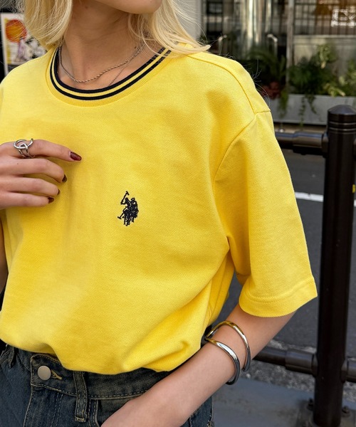 U.S. POLO ASSN.(ユーエスポロアッスン)の「【U.S. POLO ASSN.】限定商品 ユニセックス展開 POLO ティップラインカノコポロTシャツ ポロシャツ素材(Tシャツ/カットソー・レディース・ブラック/ホワイト/イエロー/ダークグリーン/ダークブラウン/ネイビー/レッド/ホワイト系その他3/ブラック系その他2/ブラック系その他3/ネイビー系3/ブルー系その他3・S/M/L/XL)」の18枚目の写真