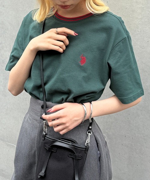 U.S. POLO ASSN.(ユーエスポロアッスン)の「【U.S. POLO ASSN.】限定商品 ユニセックス展開 POLO ティップラインカノコポロTシャツ ポロシャツ素材(Tシャツ/カットソー・レディース・ブラック/ホワイト/イエロー/ダークグリーン/ダークブラウン/ネイビー/レッド/ホワイト系その他3/ブラック系その他2/ブラック系その他3/ネイビー系3/ブルー系その他3・S/M/L/XL)」の14枚目の写真