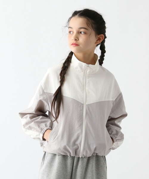 GLOBAL WORK（グローバルワーク）の「洗える撥水切り替えブルゾン/292237（ブルゾン・キッズ・ネイビー×ホワイト/ホワイト×グレー・130cm/140cm/150cm/160cm）」の22枚目の写真