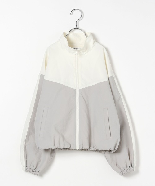 GLOBAL WORK（グローバルワーク）の「洗える撥水切り替えブルゾン/292237（ブルゾン・キッズ・ネイビー×ホワイト/ホワイト×グレー・130cm/140cm/150cm/160cm）」の15枚目の写真