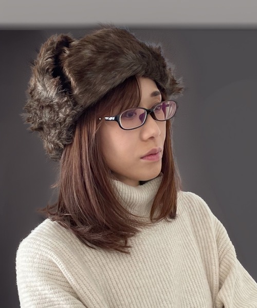 セール】フェイクファー ミリタリー フライトキャップ 耳当て ARMY