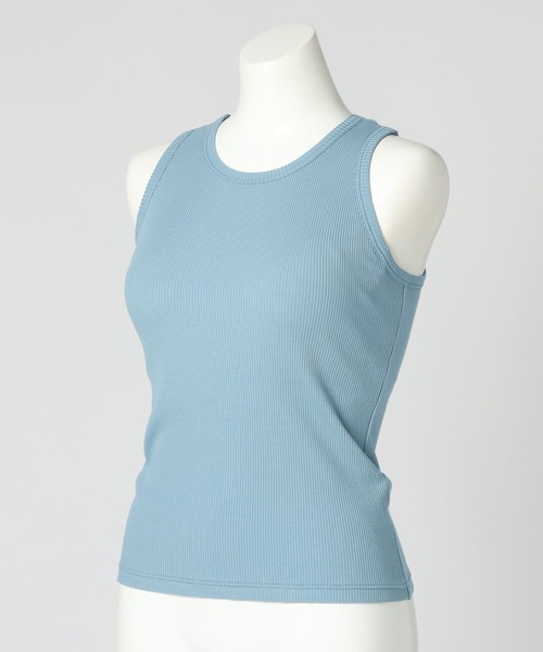 bijorie（ビジュリィ）の「【bijorie】カップ付きアメスリ／NEW BASIC 25SS（タンクトップ・レディース・オフホワイト/サックスブルー/カーキ/ブラック・MEDIUM/LG/LARGE）」の16枚目の写真