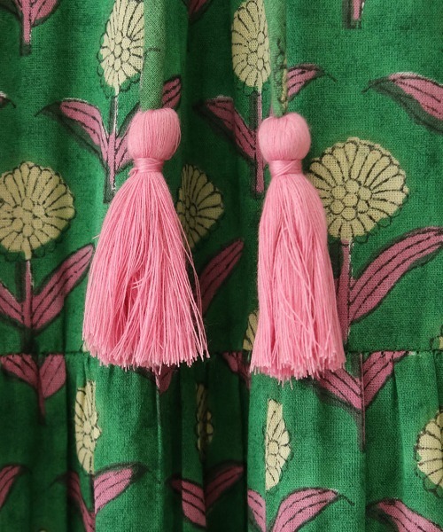 チチカカ（チチカカ）の「Shanti Shanti ジョリーブロックプリントスカート【WEB限定】（スカート・レディース・グリーン/ブルー/ピンク・FREE）」の17枚目の写真