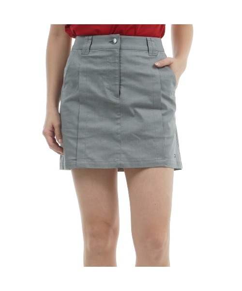 TOMMY HILFIGER GOLF（トミー ヒルフィガー ゴルフ）の「ﾊﾞｯｸﾌﾟﾘﾝﾄ ﾂｲﾙｽｶｰﾄ（スカート・レディース・サンドベージュ/ネイビー/ブラック/ホワイト/レッド/グレー・L/M/S/LL）」の3枚目の写真