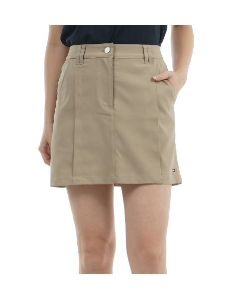 TOMMY HILFIGER GOLF（トミー ヒルフィガー ゴルフ）の「ﾊﾞｯｸﾌﾟﾘﾝﾄ ﾂｲﾙｽｶｰﾄ（スカート・レディース・サンドベージュ/ネイビー/ブラック/ホワイト/レッド/グレー・L/M/S/LL）」の4枚目の写真