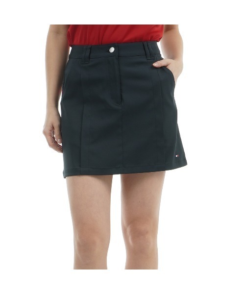 TOMMY HILFIGER GOLF（トミー ヒルフィガー ゴルフ）の「ﾊﾞｯｸﾌﾟﾘﾝﾄ ﾂｲﾙｽｶｰﾄ（スカート・レディース・サンドベージュ/ネイビー/ブラック/ホワイト/レッド/グレー・L/M/S/LL）」の2枚目の写真