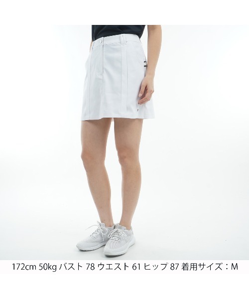 TOMMY HILFIGER GOLF（トミー ヒルフィガー ゴルフ）の「ﾊﾞｯｸﾌﾟﾘﾝﾄ ﾂｲﾙｽｶｰﾄ（スカート・レディース・サンドベージュ/ネイビー/ブラック/ホワイト/レッド/グレー・L/M/S/LL）」の7枚目の写真