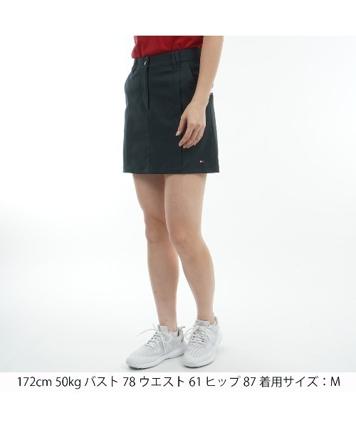 TOMMY HILFIGER GOLF（トミー ヒルフィガー ゴルフ）の「ﾊﾞｯｸﾌﾟﾘﾝﾄ ﾂｲﾙｽｶｰﾄ（スカート・レディース・サンドベージュ/ネイビー/ブラック/ホワイト/レッド/グレー・L/M/S/LL）」の9枚目の写真