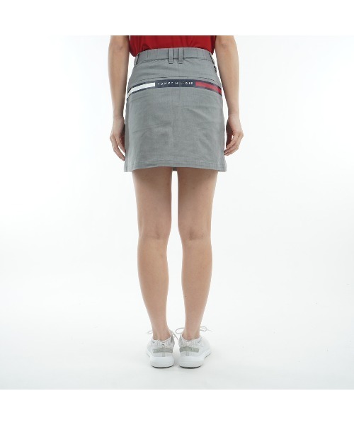 TOMMY HILFIGER GOLF（トミー ヒルフィガー ゴルフ）の「ﾊﾞｯｸﾌﾟﾘﾝﾄ ﾂｲﾙｽｶｰﾄ（スカート・レディース・サンドベージュ/ネイビー/ブラック/ホワイト/レッド/グレー・L/M/S/LL）」の12枚目の写真