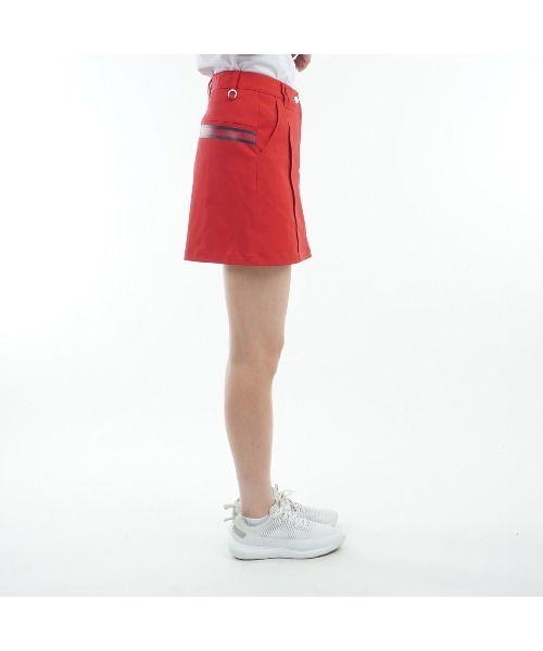 TOMMY HILFIGER GOLF（トミー ヒルフィガー ゴルフ）の「ﾊﾞｯｸﾌﾟﾘﾝﾄ ﾂｲﾙｽｶｰﾄ（スカート・レディース・サンドベージュ/ネイビー/ブラック/ホワイト/レッド/グレー・L/M/S/LL）」の20枚目の写真
