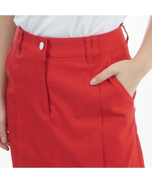 TOMMY HILFIGER GOLF（トミー ヒルフィガー ゴルフ）の「ﾊﾞｯｸﾌﾟﾘﾝﾄ ﾂｲﾙｽｶｰﾄ（スカート・レディース・サンドベージュ/ネイビー/ブラック/ホワイト/レッド/グレー・L/M/S/LL）」の22枚目の写真