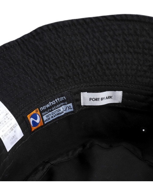 PORT BY ARK（ポートバイアーク）の「PORT BY ARK / ポートバイアーク：Hat "Madchester"：PO17-C001[COR]（ハット・メンズ・ブラック・FREE）」の7枚目の写真