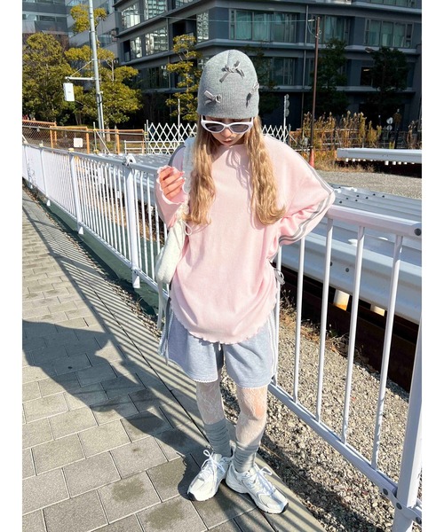 WC（ダブル シー）の「【2025★春夏新作】レースパイピングハーフパンツ（その他パンツ・レディース・ネイビー/グレー・FREE）」の11枚目の写真