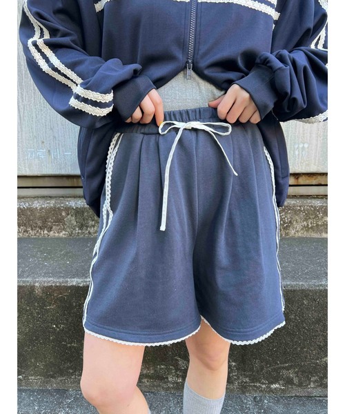 格安販売中 セール】【2025☆春夏新作】レースパイピングハーフパンツ ウェア