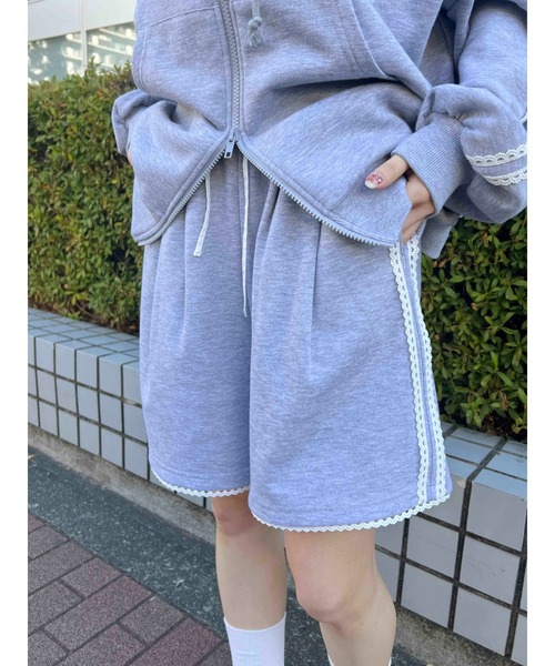 WC（ダブル シー）の「【2025★春夏新作】レースパイピングハーフパンツ（その他パンツ・レディース・ネイビー/グレー・FREE）」の7枚目の写真