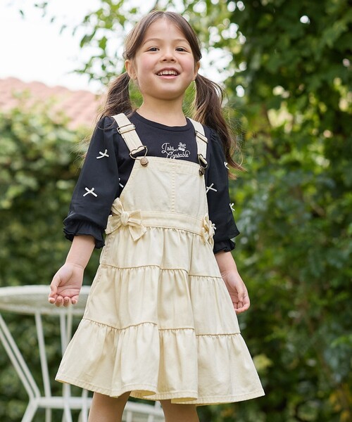 セール】ティアード デニムジャンパースカート（スカート）｜ANY