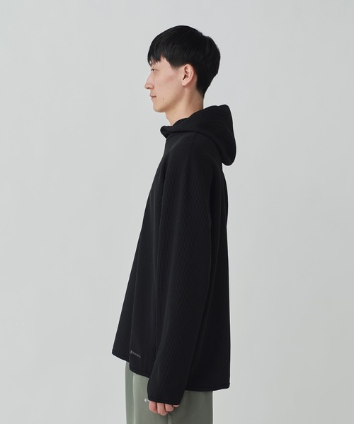 Snow Peak(スノーピーク)の「Dry Waffle Hoodie 吸水速乾(パーカー・メンズ・マスタード/ライトグレー/ブラック・S/M/XL/L)」の5枚目の写真