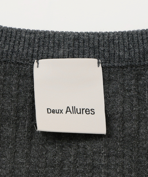 B.C STOCK(ベーセーストック)の「【Deux Allures/ドゥ アリュール】テレコタンク(タンクトップ・メンズ・ライトグレー/ネイビー/サックスブルー・FREE)」の11枚目の写真