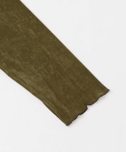 ITEMS URBANRESEARCH（アイテムズ アーバンリサーチ）の「シアーベロアロングTシャツ（Tシャツ/カットソー・レディース・オフホワイト/チャコールグレー/マスタード・FREE）」の8枚目の写真