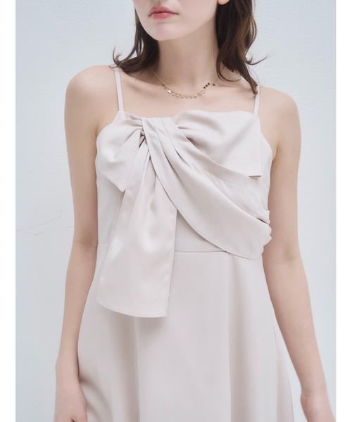 mellowneon（メロウネオン）の「リボンデザインワンピース（ワンピース・レディース・チャコールグレー/アイボリー・SMALL/MEDIUM）」の19枚目の写真