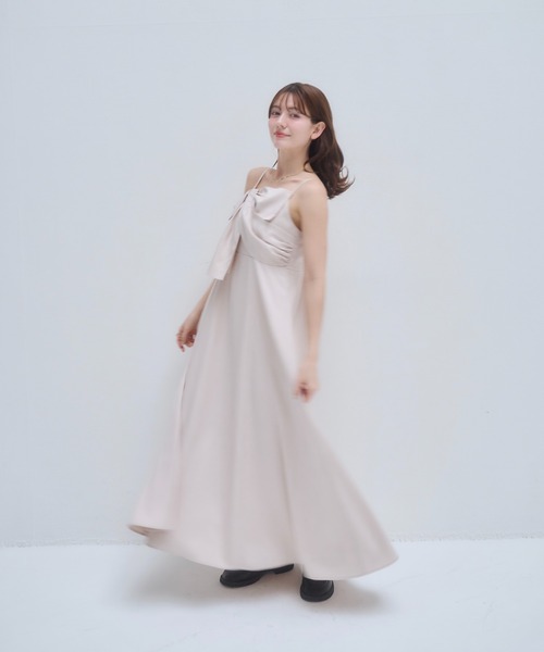 mellowneon（メロウネオン）の「リボンデザインワンピース（ワンピース・レディース・チャコールグレー/アイボリー・SMALL/MEDIUM）」の21枚目の写真