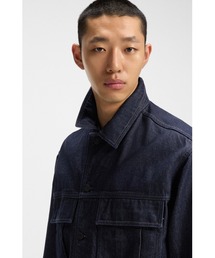 HUGO（ヒューゴ）の「リラックスフィットジャケット ダークブルー ジャパニーズデニム（デニムジャケット）」