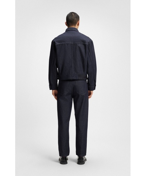 HUGO(ヒューゴ)の「リラックスフィットジャケット ダークブルー ジャパニーズデニム(デニムジャケット・メンズ・ダークブルー・XXL/XL/S/M/L)」の3枚目の写真