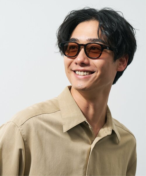 JOURNAL STANDARD relume（ジャーナルスタンダード　レリューム）の「【WEB限定】ウェリントン型 サングラス｜紫外線対策｜UVカット｜ユニセックス｜ジャーナルスタンダードレリューム｜Zoff｜JOURNAL STANDARD relume（サングラス・レディース・ブラウン系その他2/ライトグリーン/ブラウン/ブラック・FREE）」の3枚目の写真