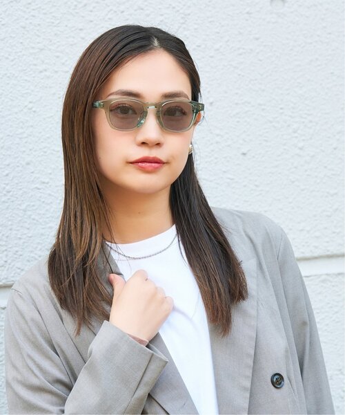 JOURNAL STANDARD relume（ジャーナルスタンダード　レリューム）の「【WEB限定】ウェリントン型 サングラス｜紫外線対策｜UVカット｜ユニセックス｜ジャーナルスタンダードレリューム｜Zoff｜JOURNAL STANDARD relume（サングラス・レディース・ブラウン系その他2/ライトグリーン/ブラウン/ブラック・FREE）」の11枚目の写真