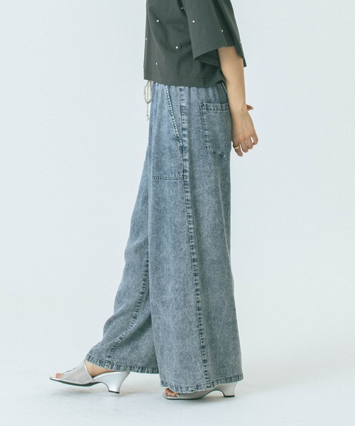 【美品】ROSE BUD LIGHT OZ DENIM PANTS ブラック　M ROSE BUD｜LIGHT OZ DENIM PANTS | Rakuten Fashion(楽天