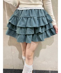 PHILLY | 【PHILLY】デニム3段フリルミニスカート(スカート)