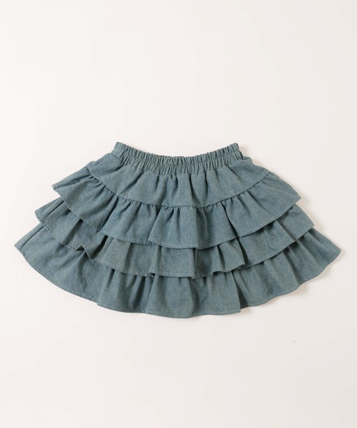 PHILLY（フィリー）の「【PHILLY】デニム3段フリルミニスカート（スカート・レディース・ブルー系その他/ブルー系その他2・FREE）」の16枚目の写真