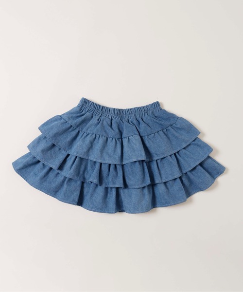 PHILLY（フィリー）の「【PHILLY】デニム3段フリルミニスカート（スカート・レディース・ブルー系その他/ブルー系その他2・FREE）」の17枚目の写真