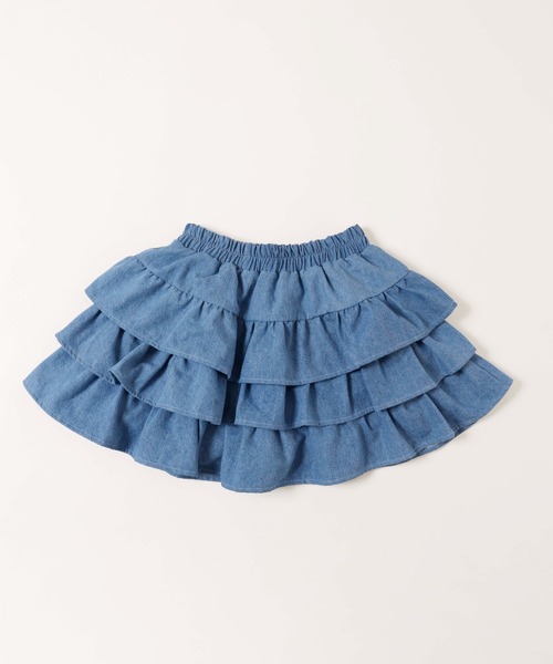 PHILLY（フィリー）の「【PHILLY】デニム3段フリルミニスカート（スカート・レディース・ブルー系その他/ブルー系その他2・FREE）」の10枚目の写真