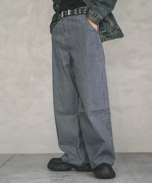 Shoowtime(ショウタイム)の「Over wide straight striped pants / オーバーワイドストレートストライプパンツ(その他パンツ・メンズ・ストライプ・MEDIUM/X-LARGE/LARGE)」の4枚目の写真