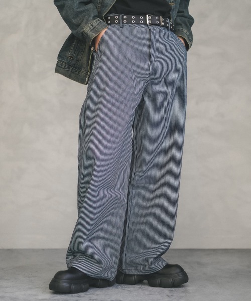 Shoowtime(ショウタイム)の「Over wide straight striped pants / オーバーワイドストレートストライプパンツ(その他パンツ・メンズ・ストライプ・MEDIUM/X-LARGE/LARGE)」の5枚目の写真