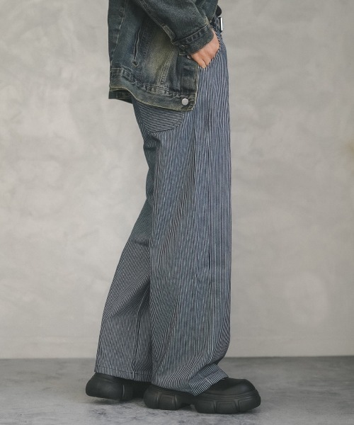 Shoowtime(ショウタイム)の「Over wide straight striped pants / オーバーワイドストレートストライプパンツ(その他パンツ・メンズ・ストライプ・MEDIUM/X-LARGE/LARGE)」の6枚目の写真